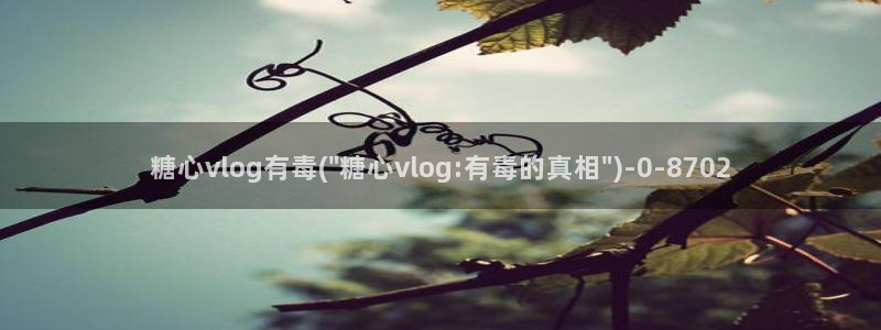 糖心vlog cc：糖心vlog有毒(\